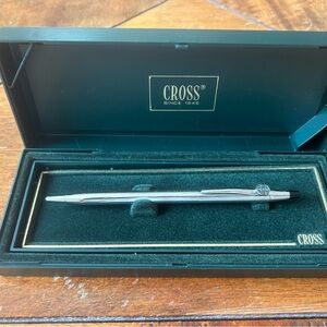 Cross Classic Century Lustrous Chrome Ballpoint Pen with Unique $ Money Emblem